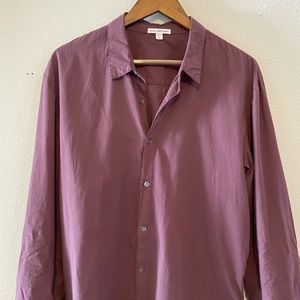 James Perse Men’s Standard Shirt 4/XL in Burgundy